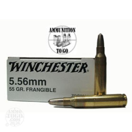 200rds - 5.56 Winchester 55gr Frangible Ammo